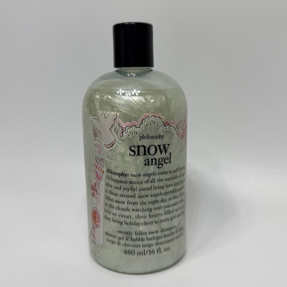 Philosophy Snow Angel Shampoo Shower Gel Bubble Bath 16 fl oz NEW